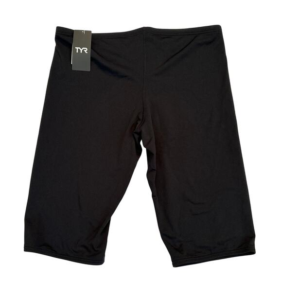TYR Men's Standard Durafast One Jammer Swimsuit Shorts Black UPF Size 38 / XL - Picture 2 of 6